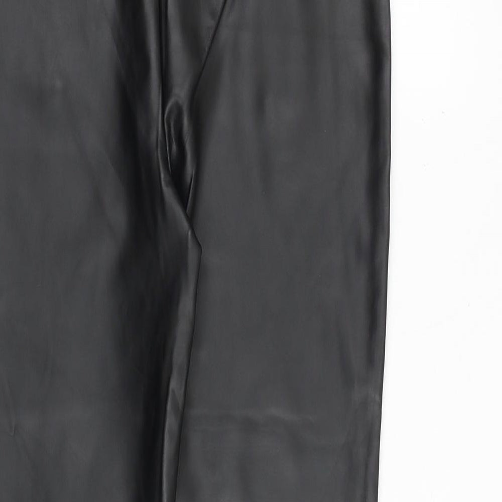River Island Womens Black Polyester Trousers Size 14 Regular