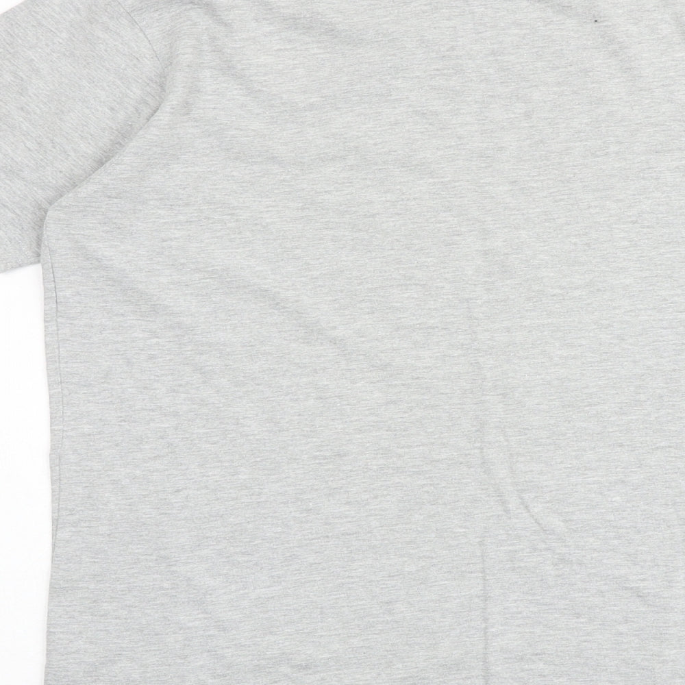 Saltrock Boys Grey 100% Cotton Basic T-Shirt Size 13 Years Round Neck Pullover