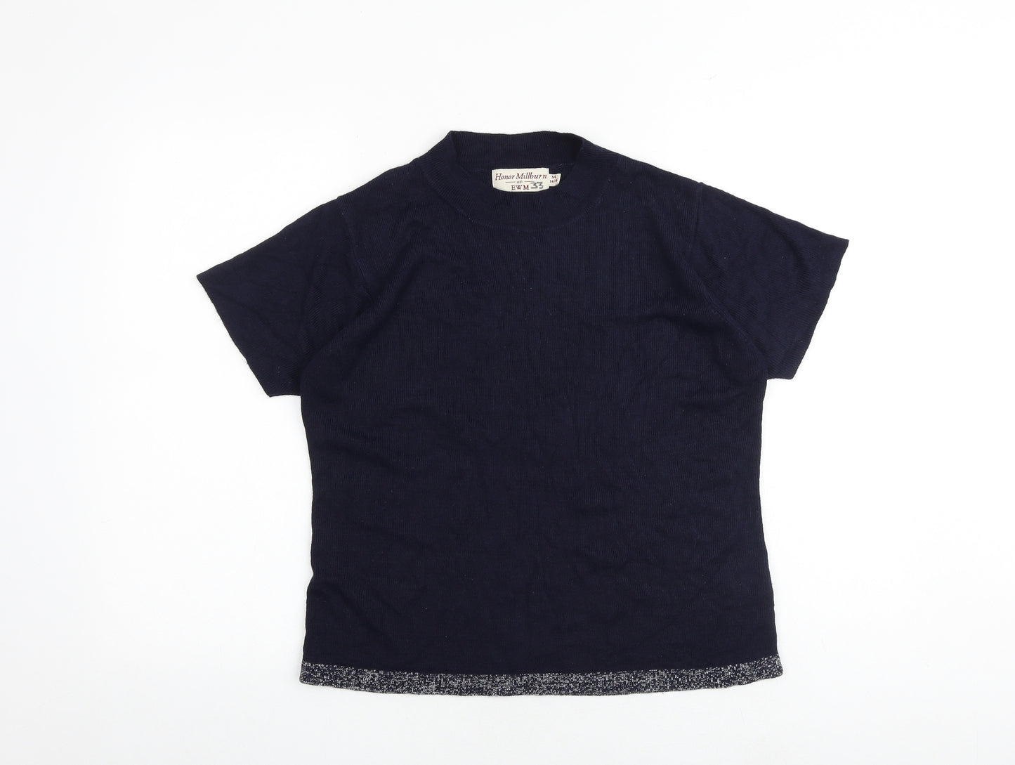 EWM Womens Blue Round Neck Acrylic Pullover Jumper Size 14 - Size 14-16