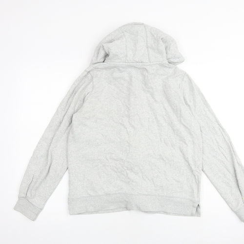 NEXT Womens Grey 100% Cotton Full Zip Hoodie Size 12 Zip