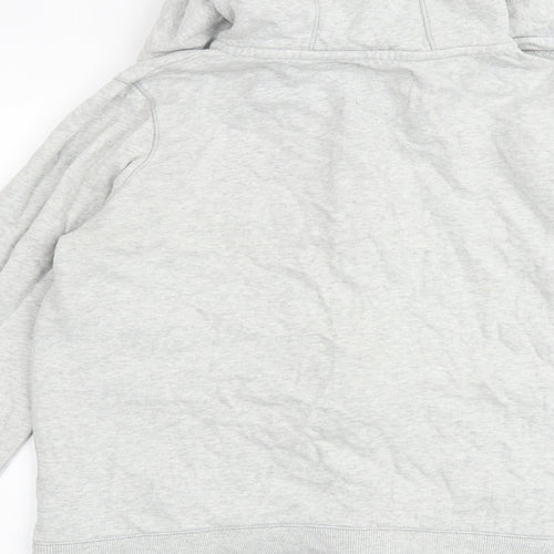 NEXT Womens Grey 100% Cotton Full Zip Hoodie Size 12 Zip