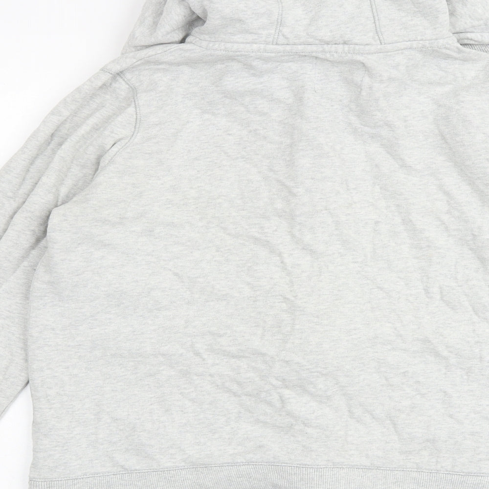 NEXT Womens Grey 100% Cotton Full Zip Hoodie Size 12 Zip