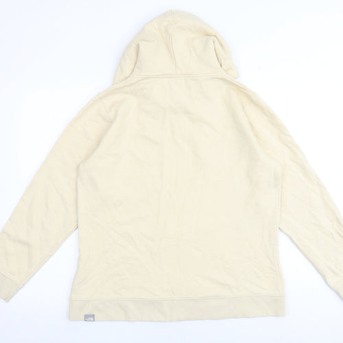 The North Face Womens Beige 100% Cotton Pullover Hoodie Size L Pullover