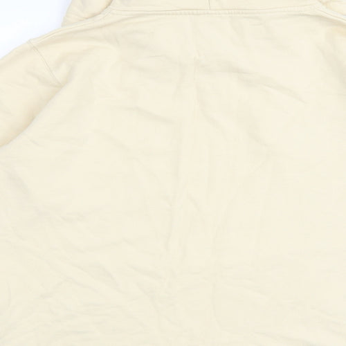 The North Face Womens Beige 100% Cotton Pullover Hoodie Size L Pullover