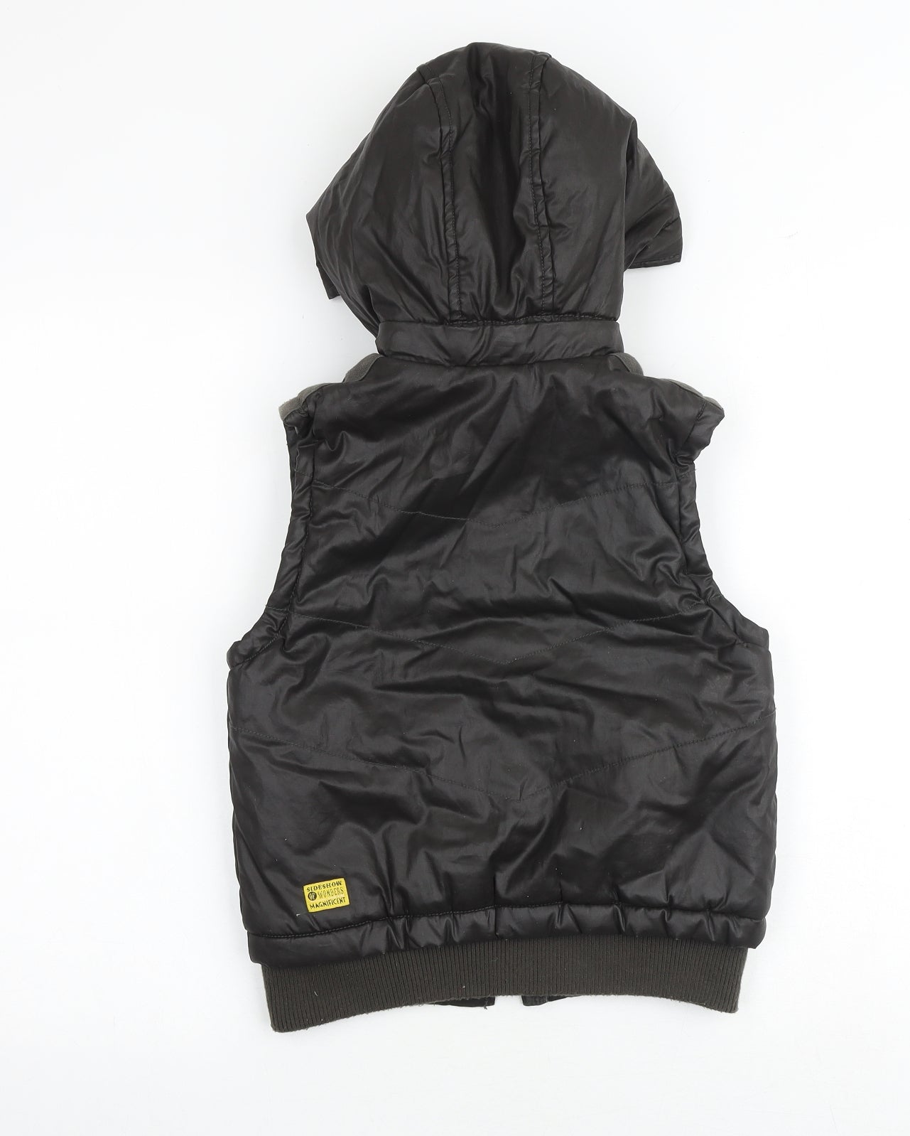 Jean Bourget Boys Brown Gilet Jacket Size 8 Years Zip