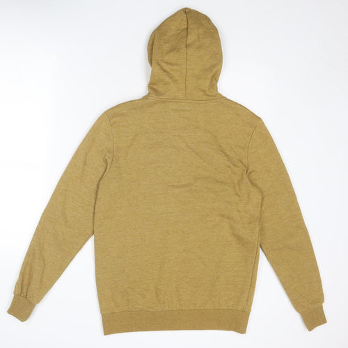 New Look Mens Yellow Polyester Full Zip Hoodie Size M