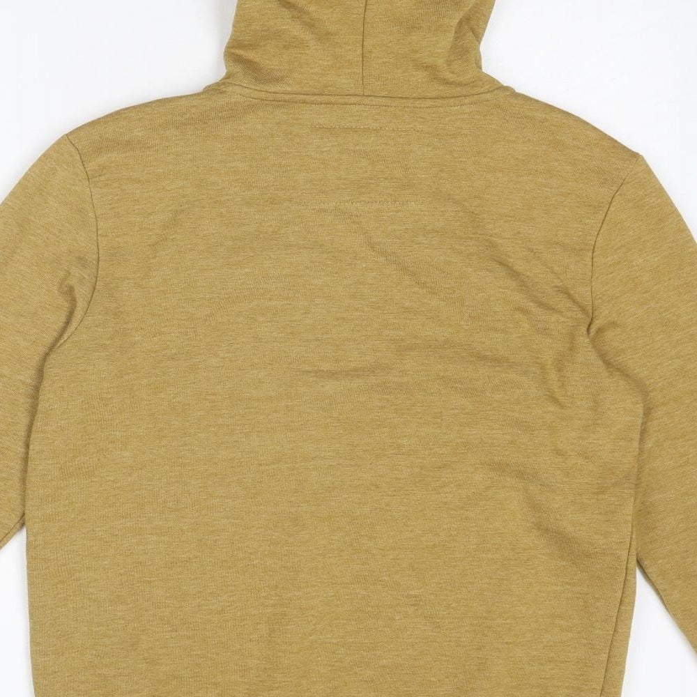 New Look Mens Yellow Polyester Full Zip Hoodie Size M