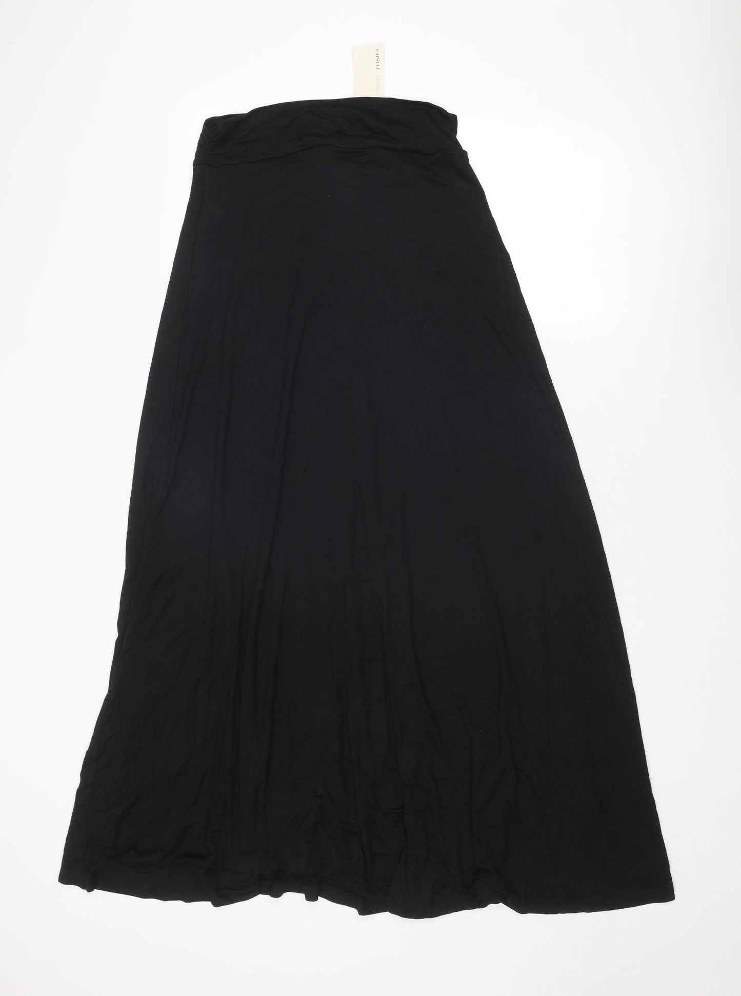 Capsule Womens Black Viscose Maxi Skirt Size 14