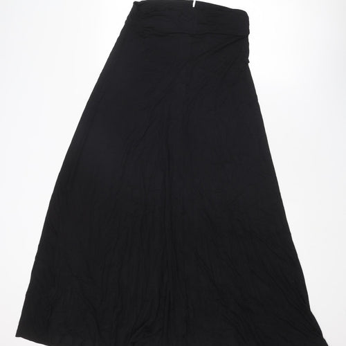 Capsule Womens Black Viscose Maxi Skirt Size 14