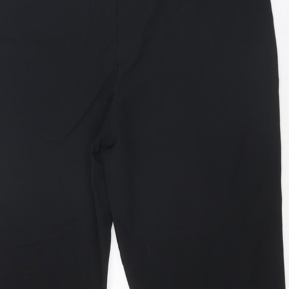 Miss Selfridge Womens Black Polyester Trousers Size 14 Regular Zip