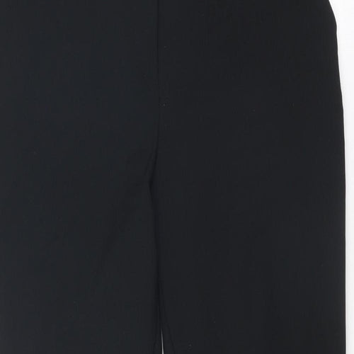 ASOS Womens Black Polyester Trousers Size 12 Regular Zip
