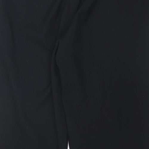 ASOS Womens Black Polyester Trousers Size 12 Regular Zip