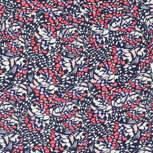 Marks and Spencer Womens Multicoloured Geometric Viscose A-Line Size 12 Round Neck Tie