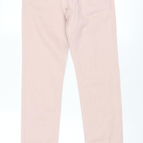 Terranova Womens Pink Cotton Skinny Jeans Size S Regular Button