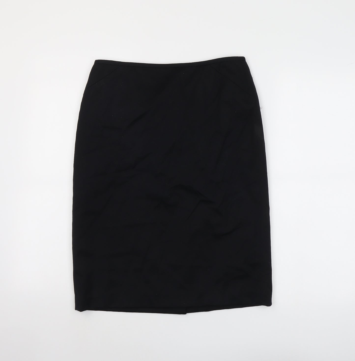 Tablots Womens Black Wool Straight & Pencil Skirt Size 6 Zip