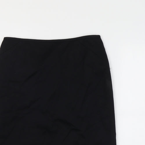 Tablots Womens Black Wool Straight & Pencil Skirt Size 6 Zip