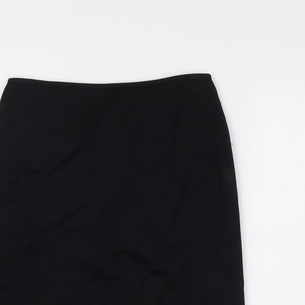 Tablots Womens Black Wool Straight & Pencil Skirt Size 6 Zip