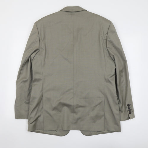 Marks and Spencer Mens Green Wool Jacket Suit Jacket Size 40 Regular