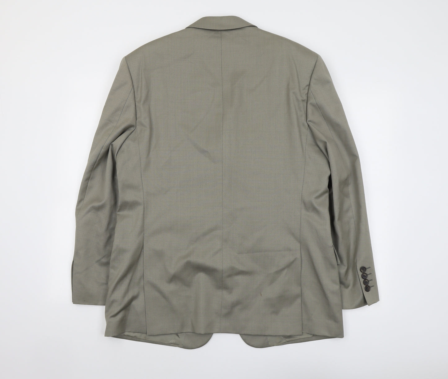 Marks and Spencer Mens Green Wool Jacket Suit Jacket Size 40 Regular
