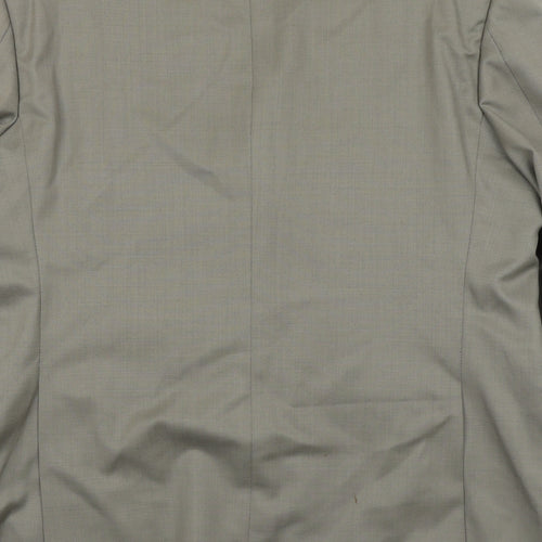 Marks and Spencer Mens Green Wool Jacket Suit Jacket Size 40 Regular