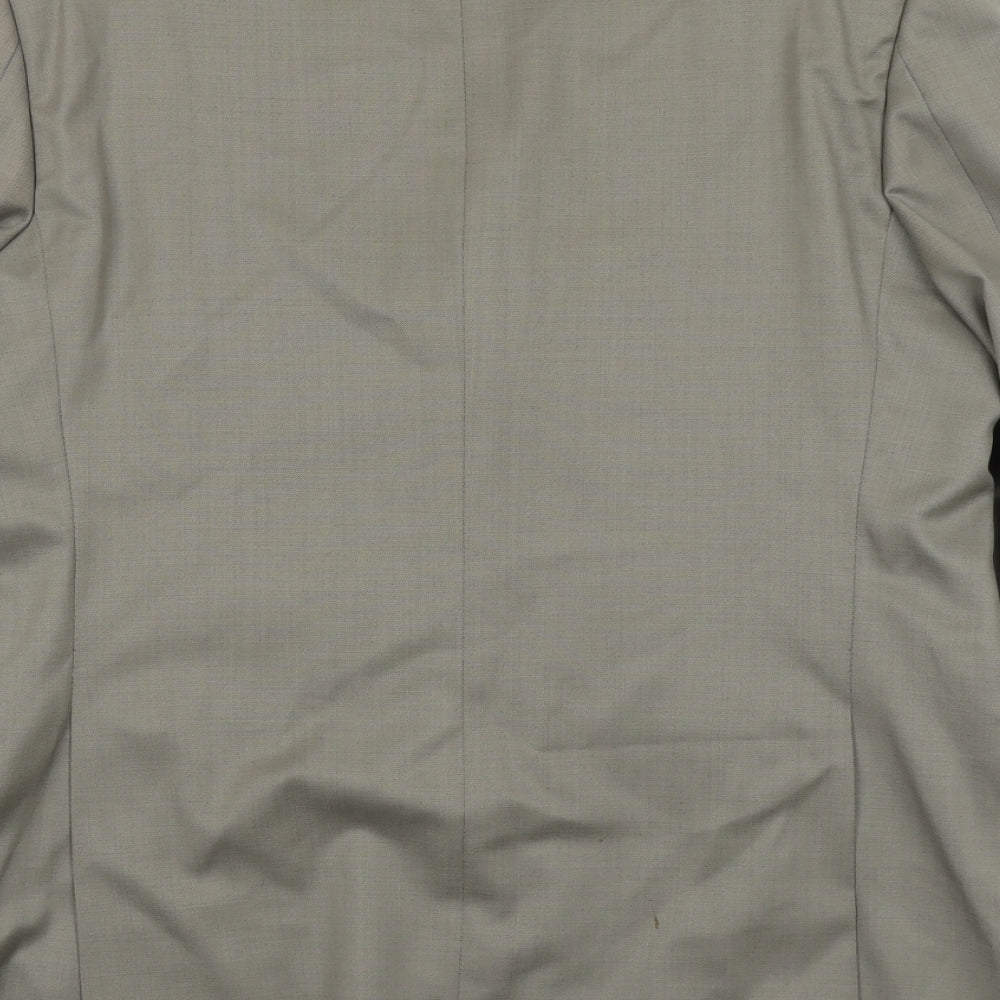 Marks and Spencer Mens Green Wool Jacket Suit Jacket Size 40 Regular