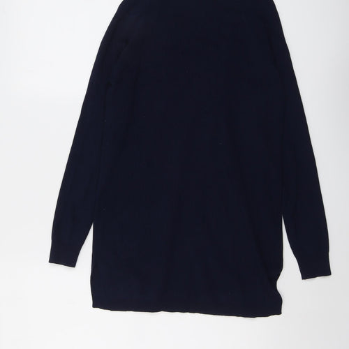 Marks and Spencer Womens Blue V-Neck Viscose Cardigan Jumper Size XS
