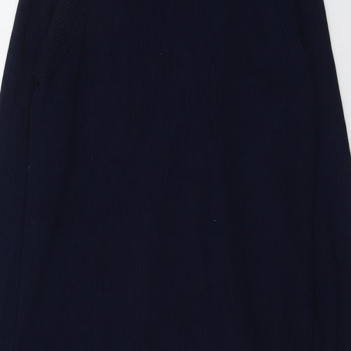 Marks and Spencer Womens Blue V-Neck Viscose Cardigan Jumper Size XS