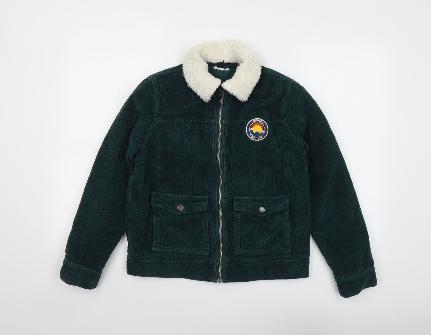 HUNDRED PIECES Boys Green Jacket Size 14 Years Zip