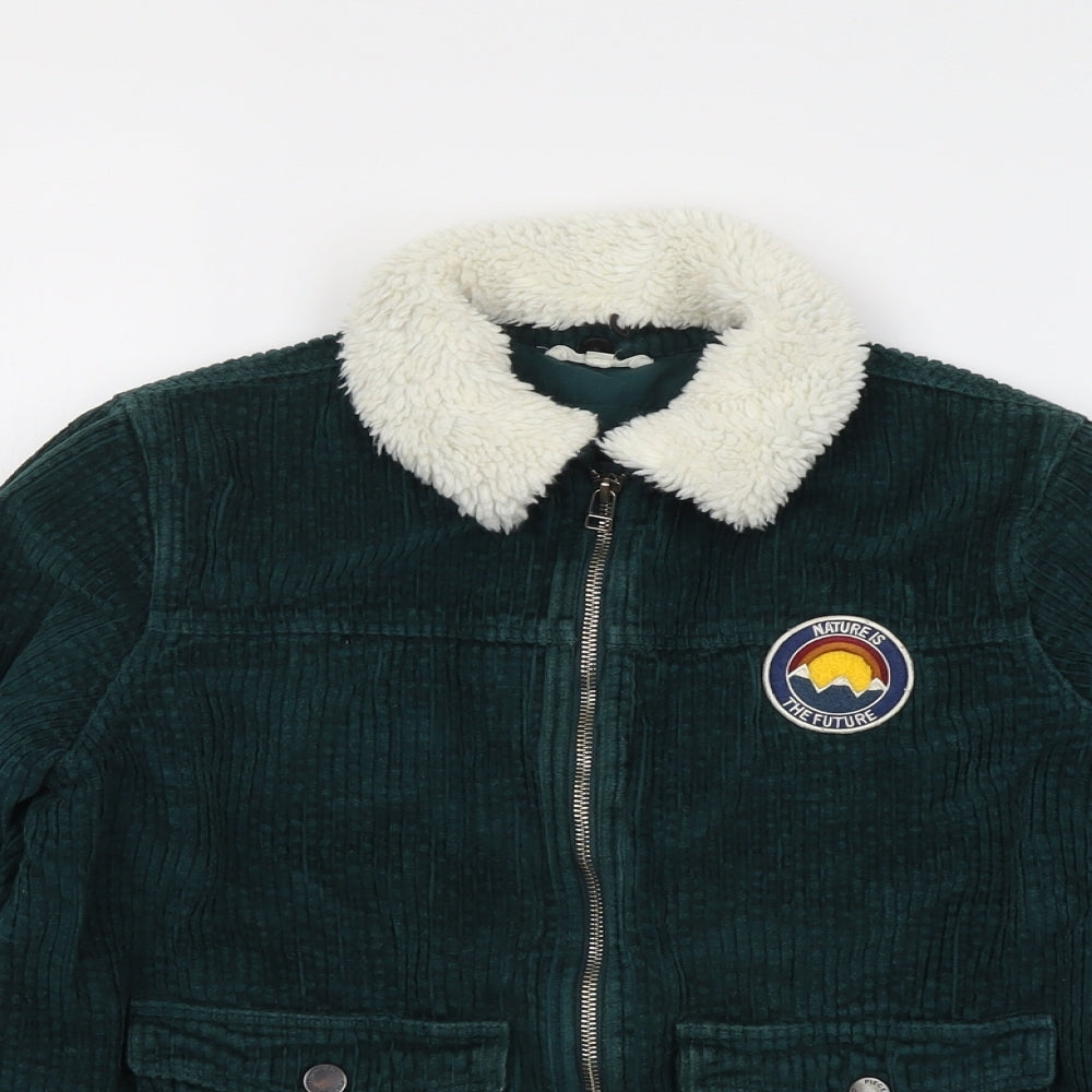 HUNDRED PIECES Boys Green Jacket Size 14 Years Zip