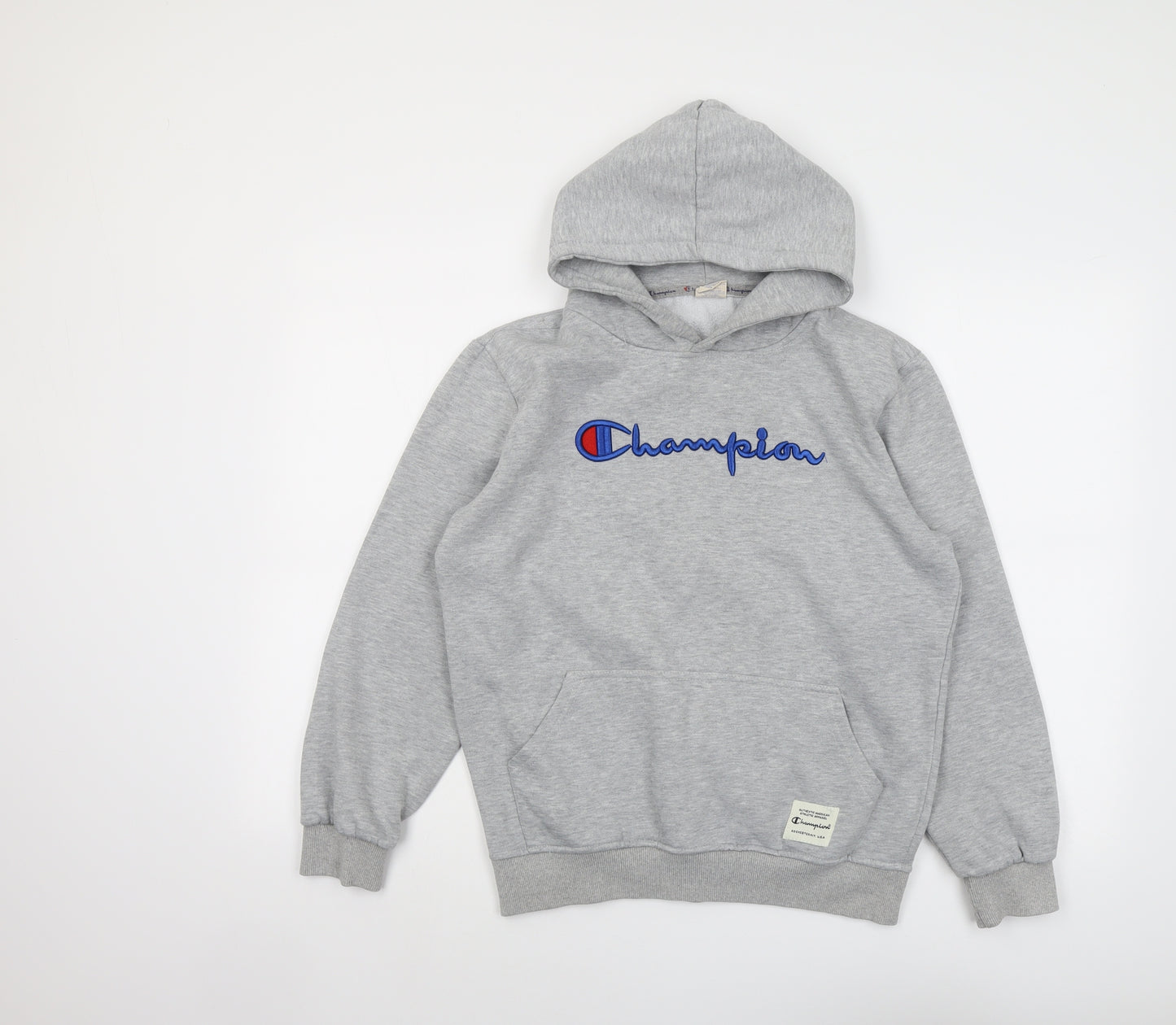 Champion Womens Grey Cotton Pullover Hoodie Size S Pullover