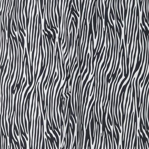 Only Carmakoma Womens Black Animal Print Polyester Carrot Leggings Size M L28 in - Zebra Print