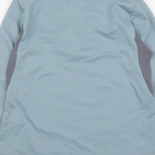 Quechua Womens Blue Colourblock Polyester Pullover Sweatshirt Size L Zip