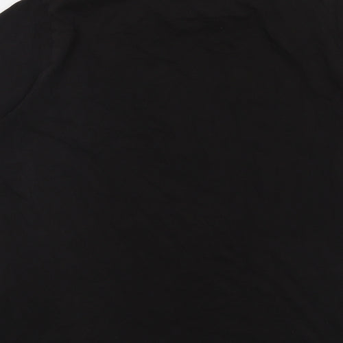 PUMA Mens Black Cotton T-Shirt Size 2XL Round Neck