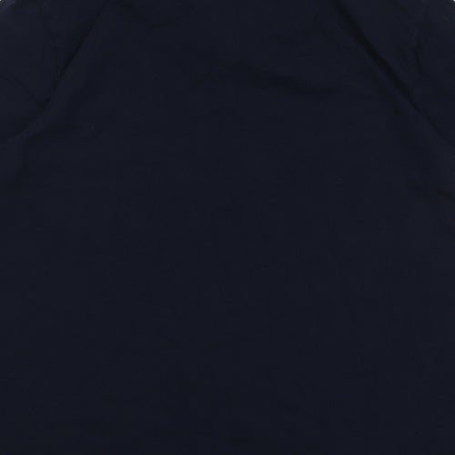 Penguin Mens Blue Colourblock Cotton Polo Size 2XL Collared Button