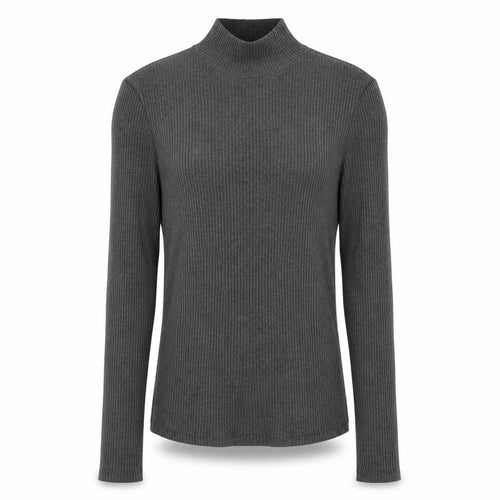 Mango Womens Grey High Neck Acrylic Pullover Jumper Size M