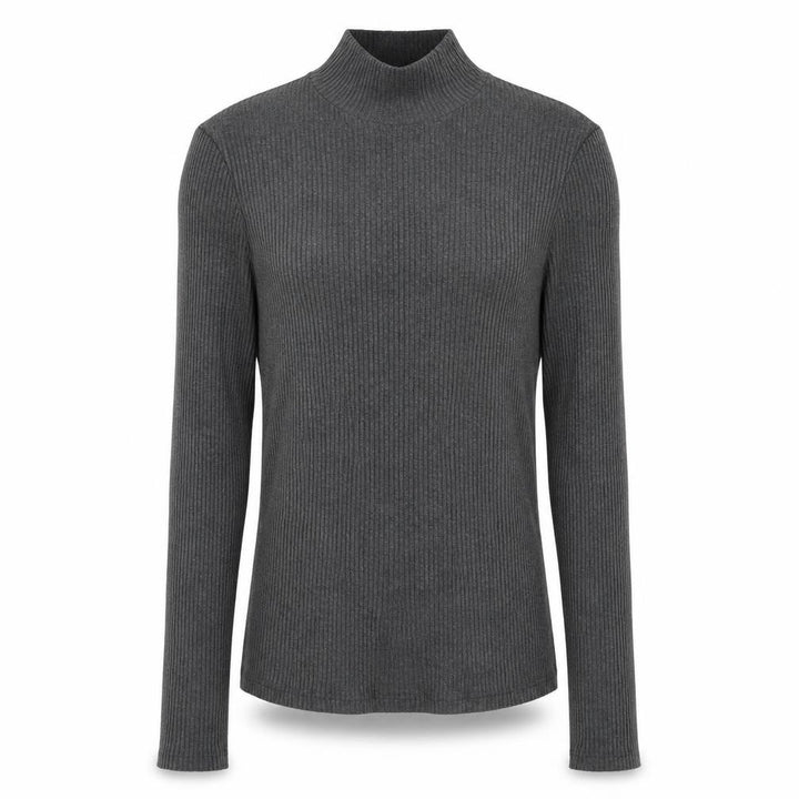 Mango Womens Grey High Neck Acrylic Pullover Jumper Size M