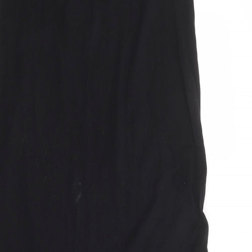 Mango Womens Black 100% Cotton Maxi Size XS Halter Tie