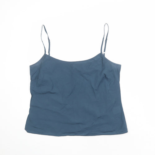 Boden Womens Blue Cotton Camisole Tank Size 14 Scoop Neck