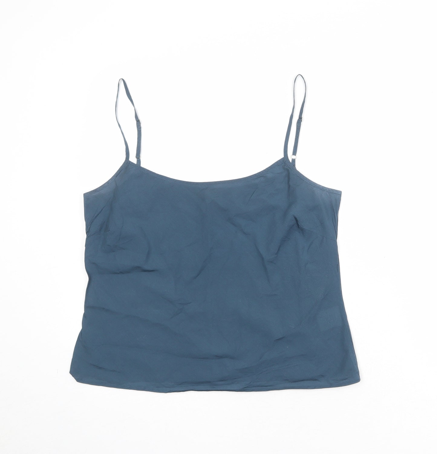 Boden Womens Blue Cotton Camisole Tank Size 14 Scoop Neck