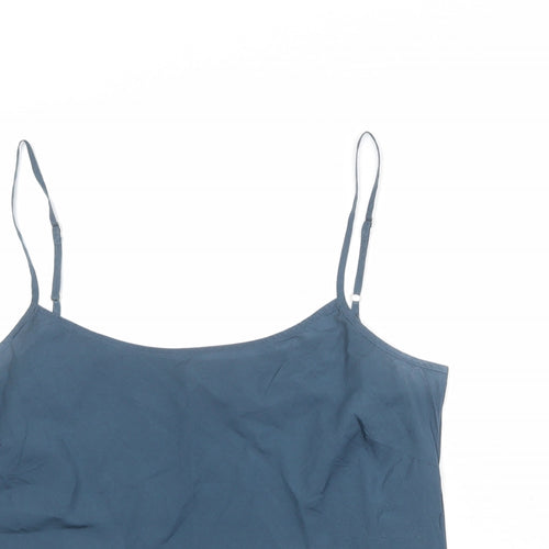 Boden Womens Blue Cotton Camisole Tank Size 14 Scoop Neck