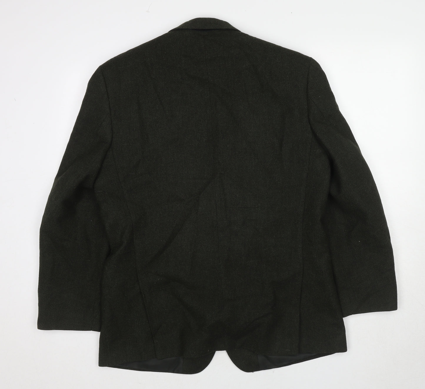 Marks and Spencer Mens Green Wool Jacket Blazer Size 40 Regular