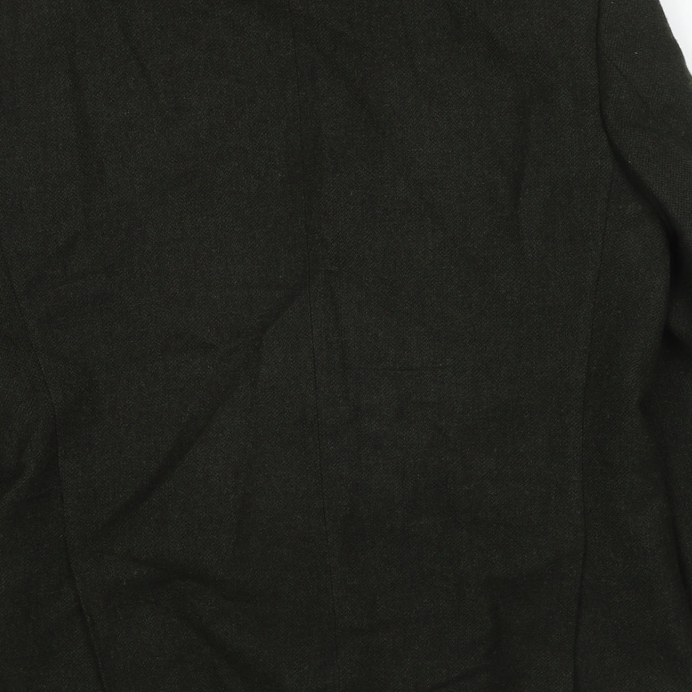 Marks and Spencer Mens Green Wool Jacket Blazer Size 40 Regular