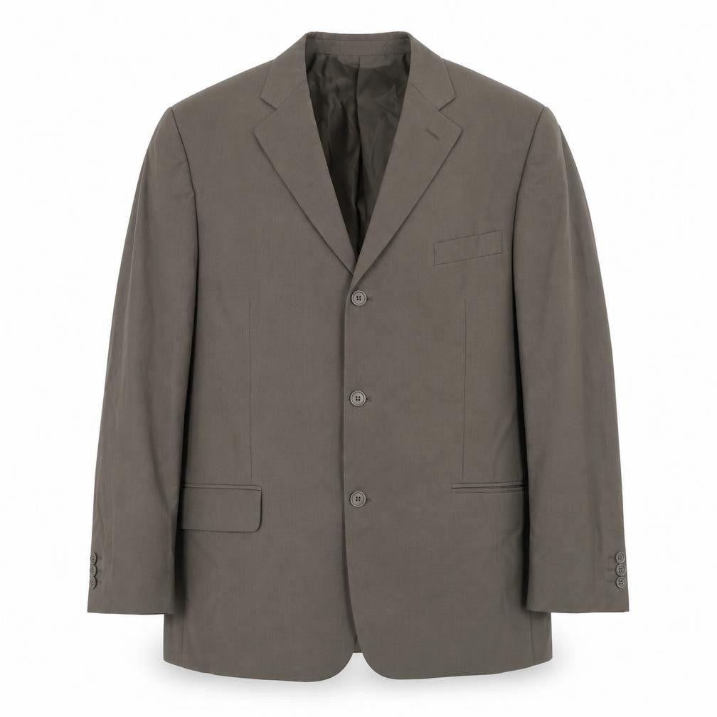 BHS Mens Grey Polyester Jacket Suit Jacket Size 46 Regular