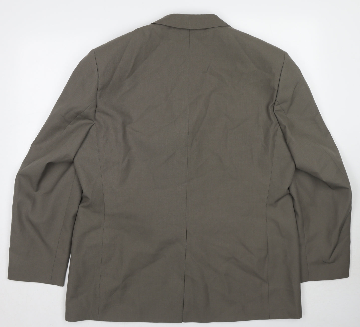 BHS Mens Grey Polyester Jacket Suit Jacket Size 46 Regular