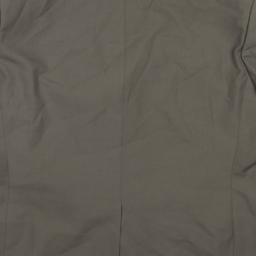 BHS Mens Grey Polyester Jacket Suit Jacket Size 46 Regular