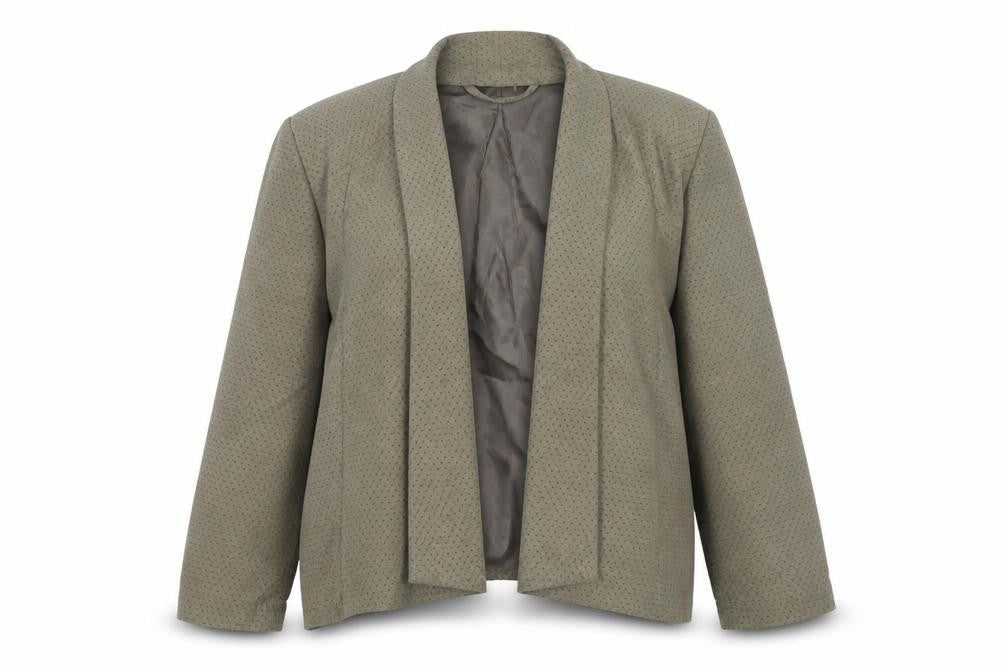 Front view of Next women’s grey jacket, size UK 10