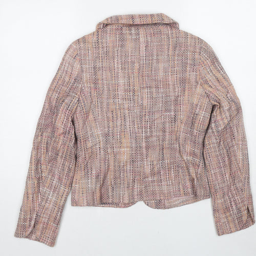 Dorothy Perkins Womens Pink Jacket Blazer Size 14 Button
