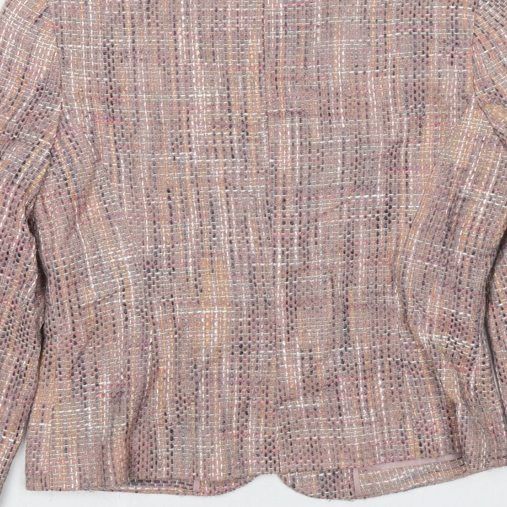 Dorothy Perkins Womens Pink Jacket Blazer Size 14 Button