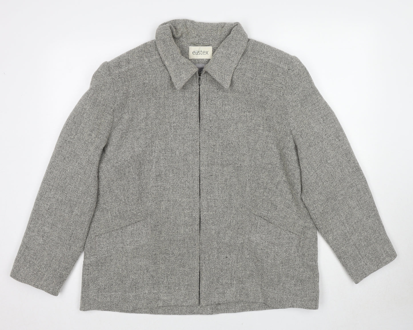 Eastex Womens Grey Jacket Size 10 Zip