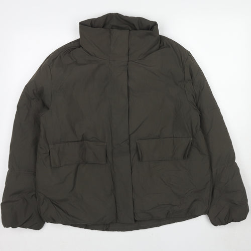 COS Womens Green Jacket Size 8 Zip